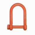 Cm Long Reach Chain Shackle, 10000 Lb Load, 34 In, 088 In Screw Pin, Orange Powder Coated M7152P